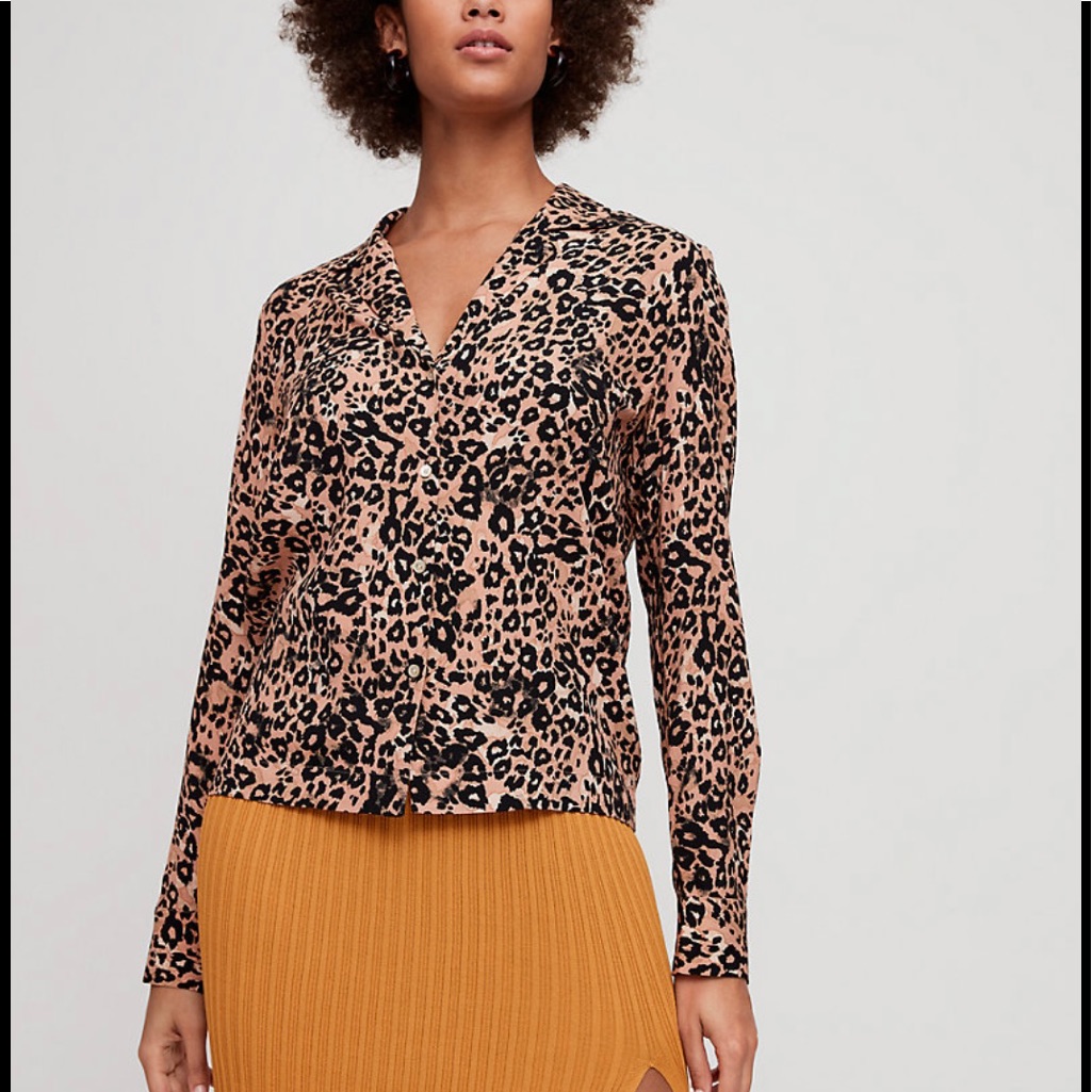 Wilfred Emmeline Leopard Print Blouse